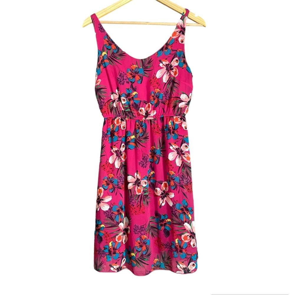 Old Navy Pink Floral Dress Small
